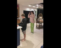 Woman dance tiktok video quarantine