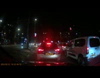 Street lights blink stoplight turns blinking yellow