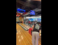 Collab Clips MPUGC - Man playing bowling ball goes over other lane