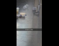 Dildo on subway train floor