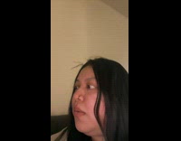 Little kid makes girl smell fingers 