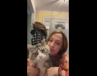 Collab BitchMP - Grey white cat little dance