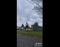 Guy closes blinds locks door church people 