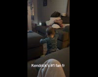Baby striped pajamas dance to Kendrick song