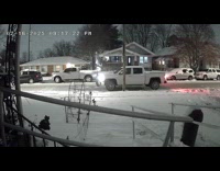 Man slips and falls walking around truck 