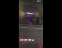 Guy gets thrown tossed out of toppers 