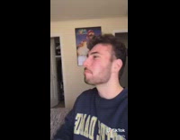 Guy jelly beans laugh black white 