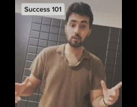 Success 101 get a woman brown shirt