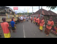 Tribal ceremony on the street caught in the action camera