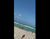 Two women yellow bikini same pose beach