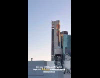 Submitter films graffiti on high rise building