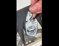 Collab BitchIG2 - Art naruto 50 dollar bill