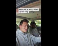 When the n word comes up in a song 