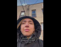 Girl has car stuck between two other cars 