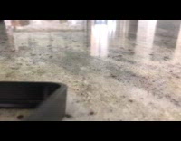 Cookie breaks and assembled on the table in a stop motion video