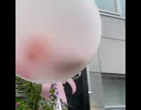 Balloon outside flower shop says divorce me 