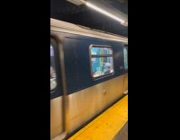 Collab WINY - Rain pours down from subway station ceiling
