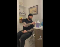 Girlfriend catches boyfriend with bottle of lotion 