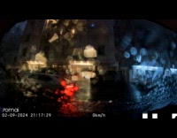 Dashcam video affected by thunder went static