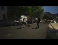 Kid recording fireworks gets excited