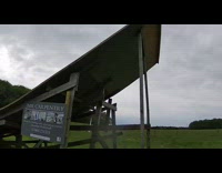 Remote Controlled Car drives towards the big ramp