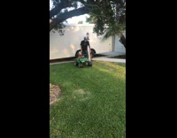 Collab Sarcastic - Little kid battery powered jeep runs into rock