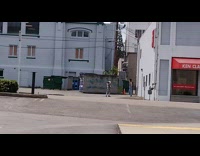 Woman blue jumpsuit photo shoot ken clark insurance