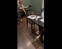 Duck inside hotel lobby flies and hits head on ceiling