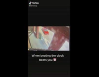 Employee falls on stairs before clocking in 