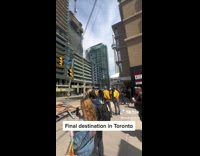ClipsIG - Man Shows Fallen Debris from Construction Site 