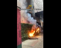 Video of fire in Manhattan at morning