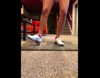 Girl tap dances to beat of song 