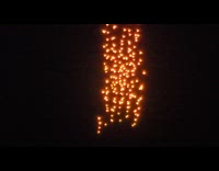 Drone show interrupted by wind and dropped