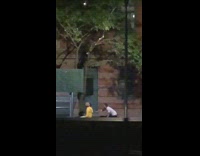 Man yellow jacket dance car roof midnight Part 2