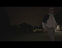 Guys mess around in rain and lightning