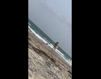 Woman black bikini WAP Dance Challenge tiktok beach