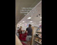 Girl tricks guy and scares him from behind