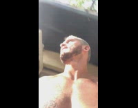 Guy walks outside sees roommate taking selfies