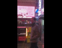 fire in between newspaper boxes