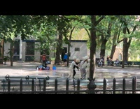 Collab winy - Six women ball head dances on park Part 1