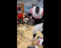 Man pours water in friends butt crack