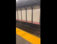 Water leak from ceiling to train tracks