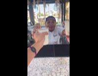 Collab Clips MPUGC - Man pulls away heart hands puts drink 