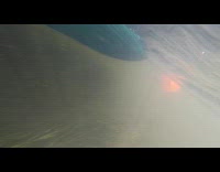 Vortex bubbles formed underwater by padder river