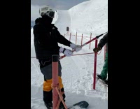 Collab BitchIG2 - Skier pulled away by rope lift