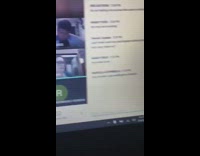 Zoom call class girl walk chicken