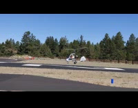Collab DailyDoseOfInternet - Gyrocopter flies on the runway and lands while tourist watches