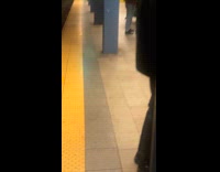 Ghostface with slit skirt and high heels