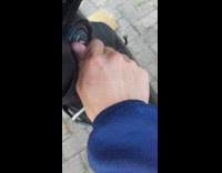 Guy use bent key to open motorcycle
