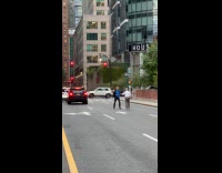 Collab WINY - Two men tries to fight at street